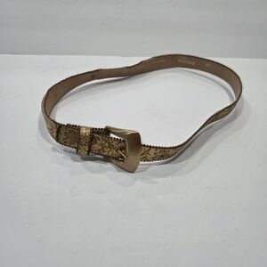 Motion East Elegant Gold Patterned Women's Belt Sz.S/M